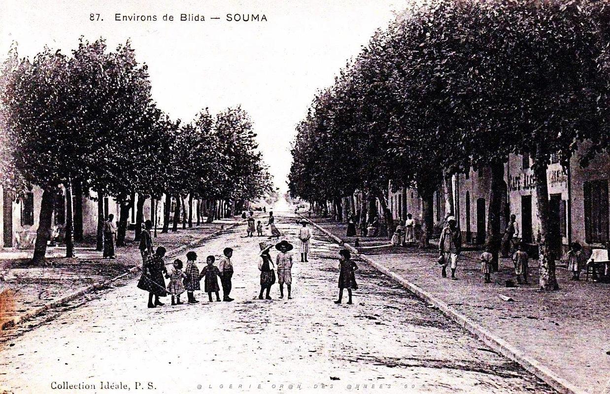 1937- Souma - Pres de Blida - Rue principale - 1910 .jpg